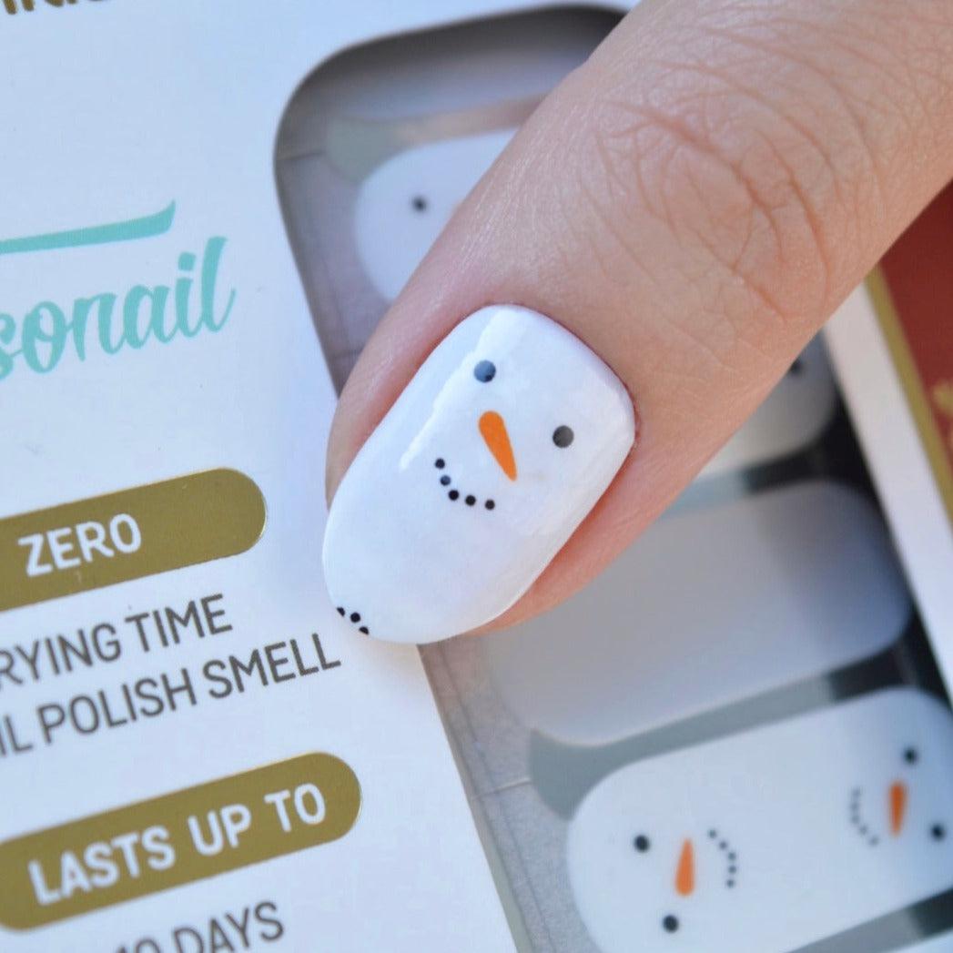 Frosty | Snowman Christmas Nail Polish Wrap