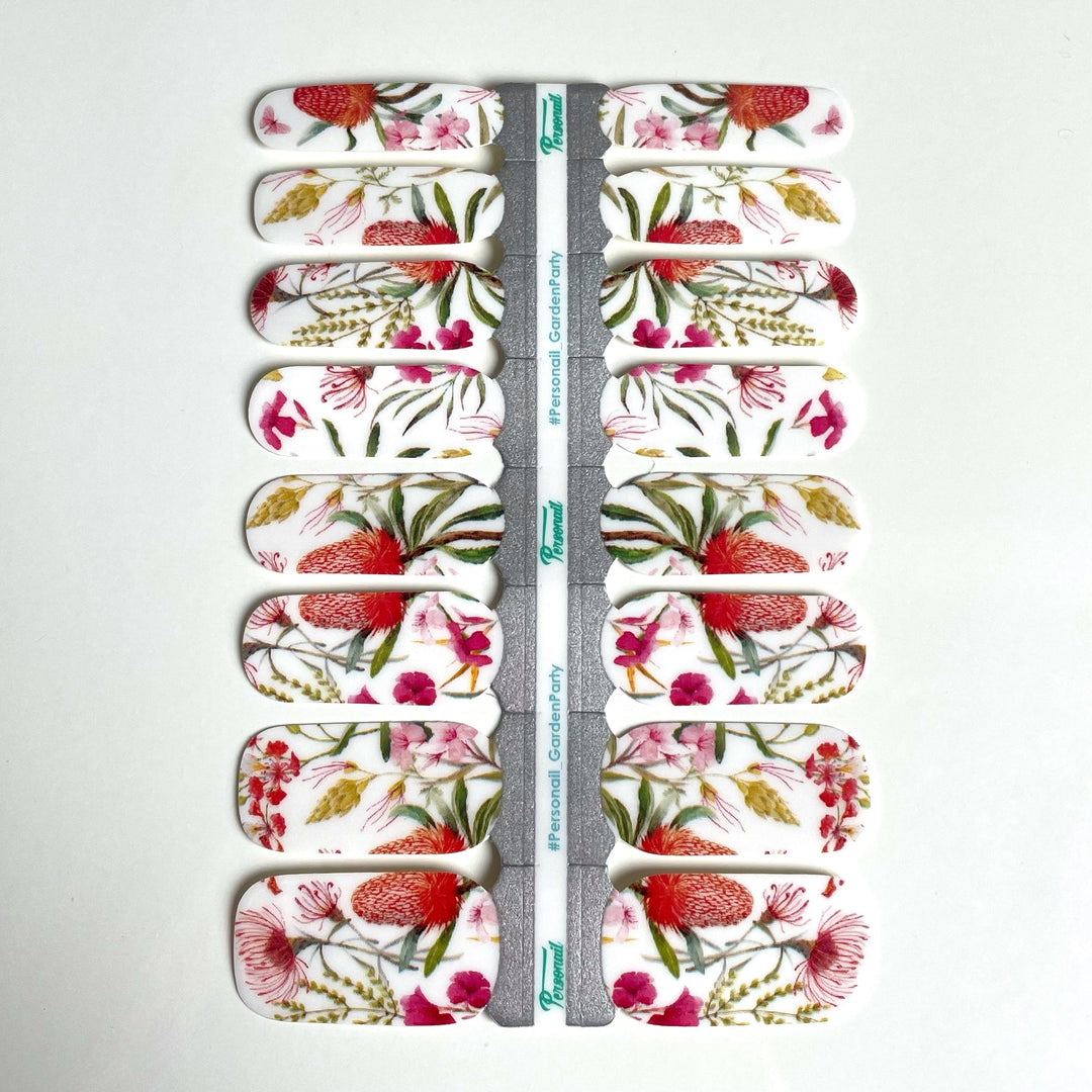Garden Party | Floral Australian Natives Nail Polish Wrap