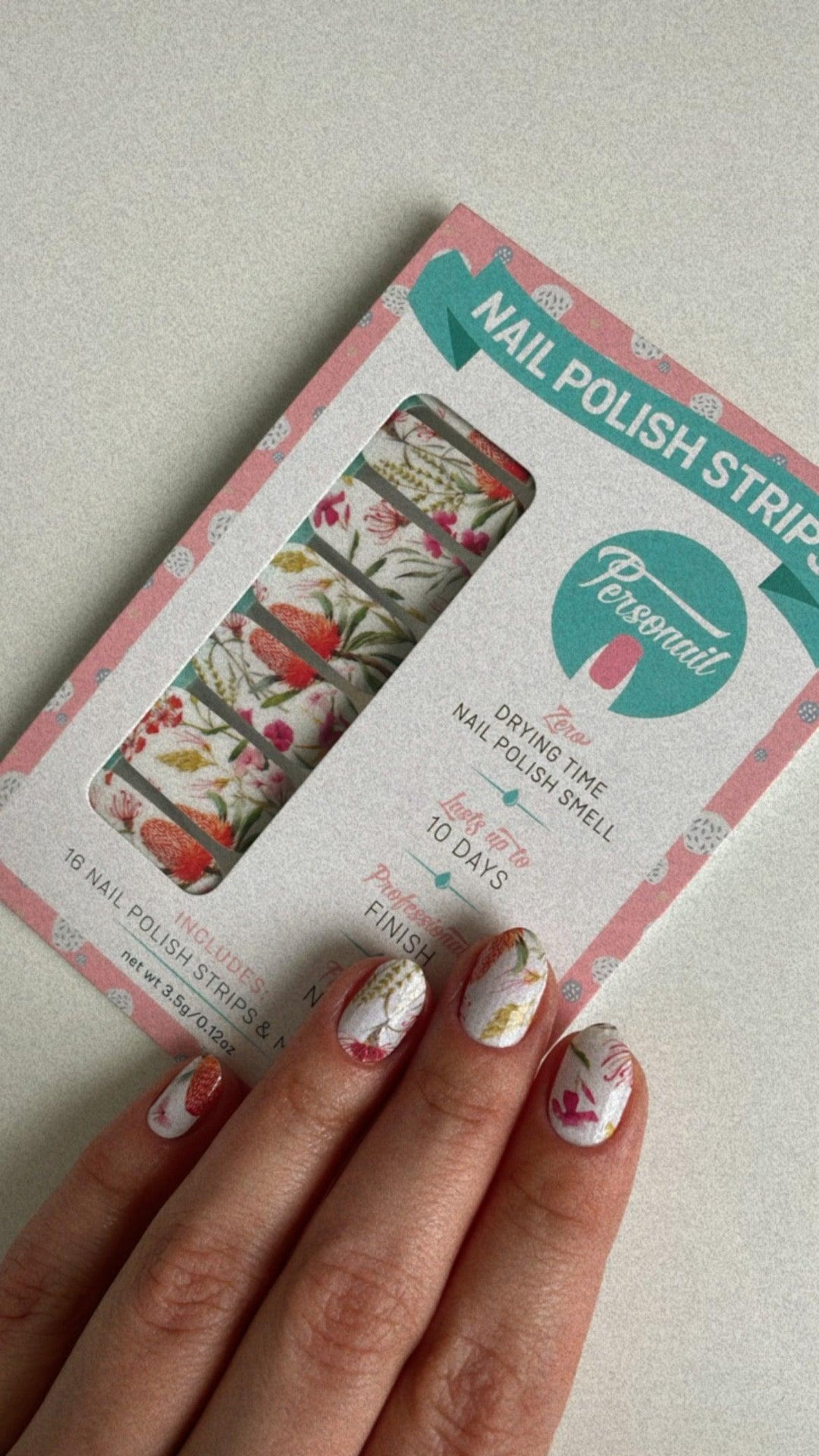 Garden Party | Floral Australian Natives Nail Polish Wrap