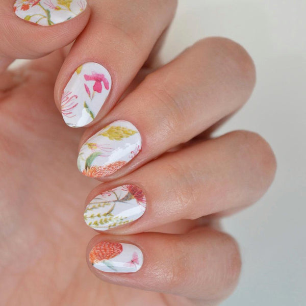 Garden Party | Floral Australian Natives Nail Polish Wrap