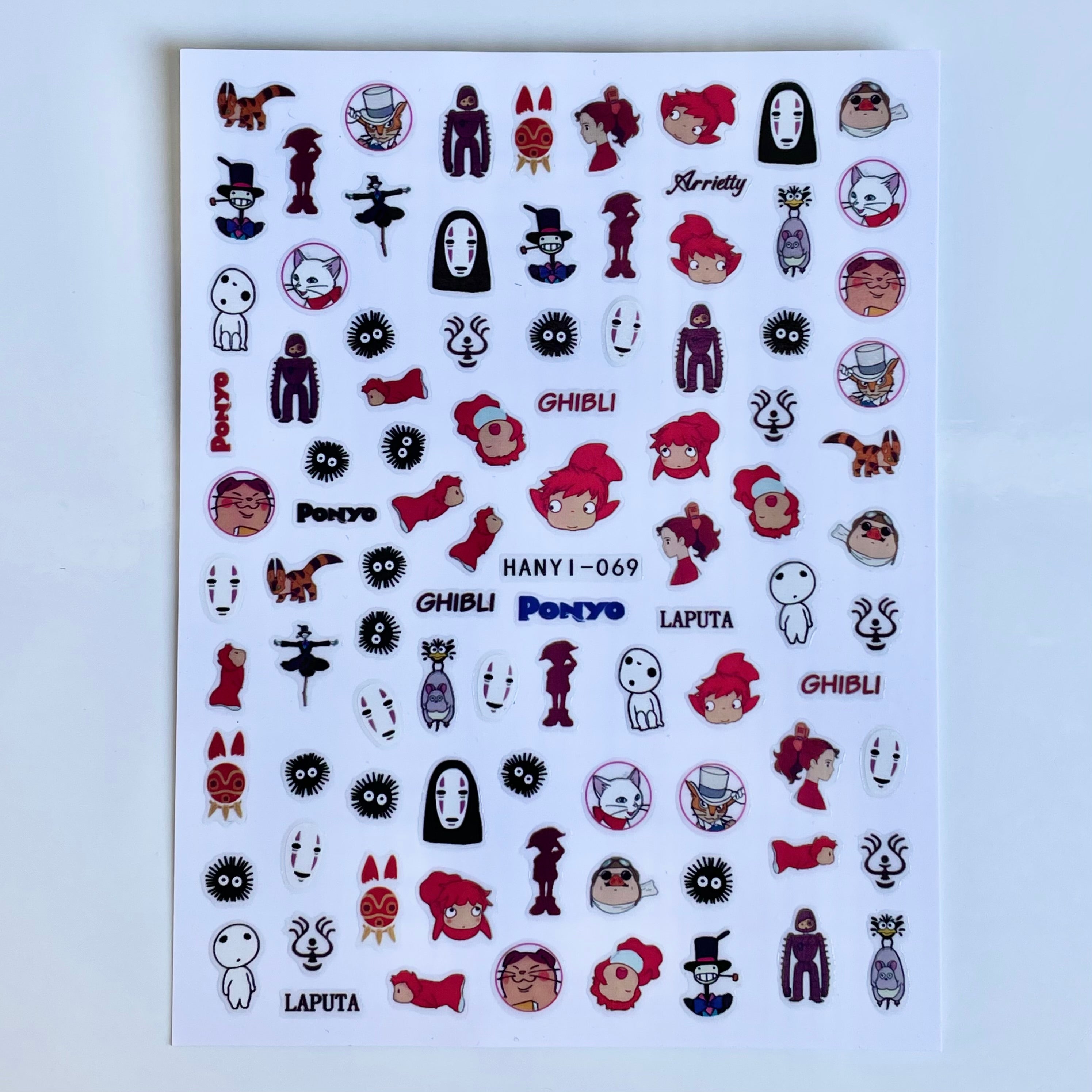 Ghibli PLAY Nail Art Sticker