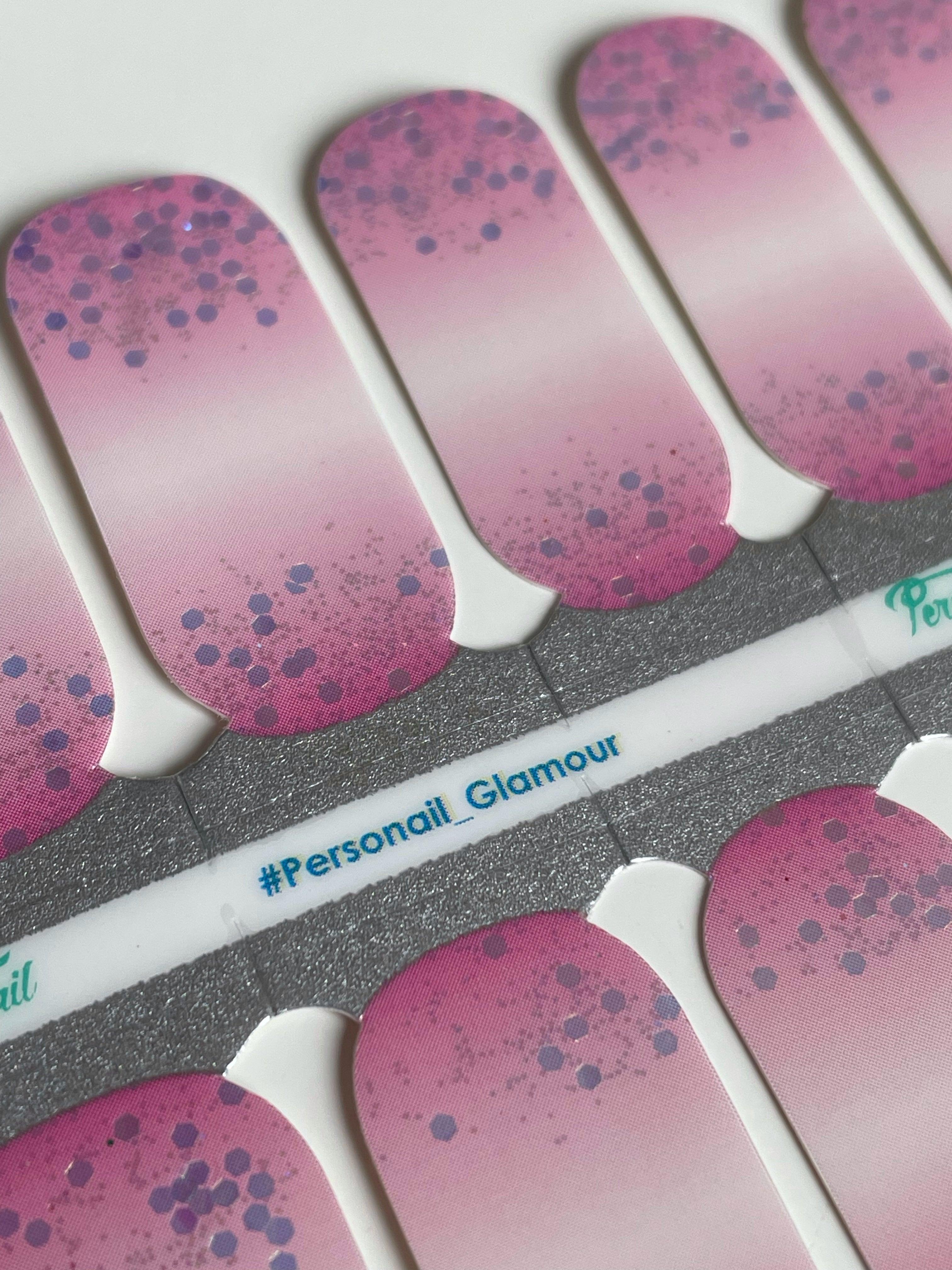 Glamour | Pink Glitter Nail Polish Wrap