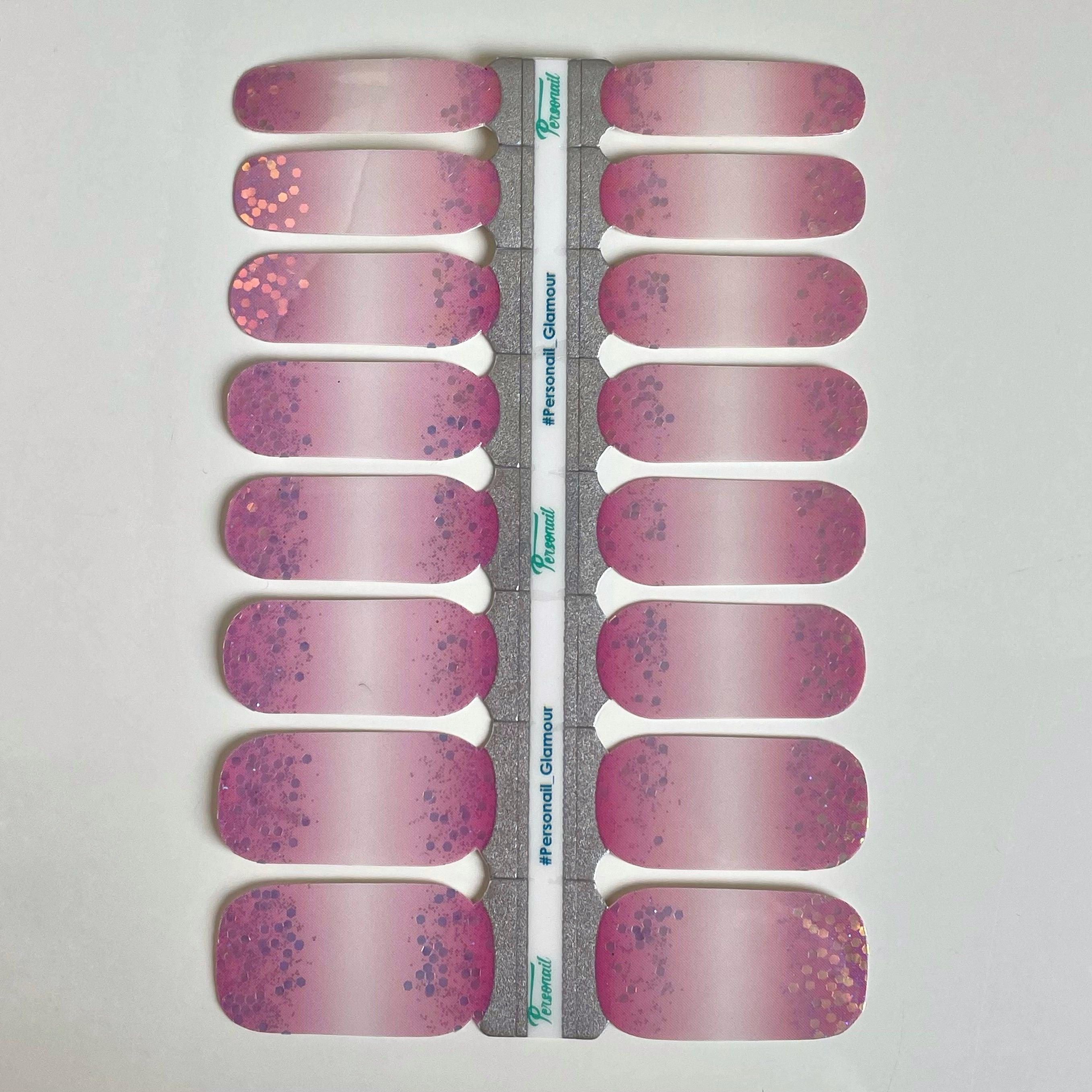 Glamour | Pink Glitter Nail Polish Wrap