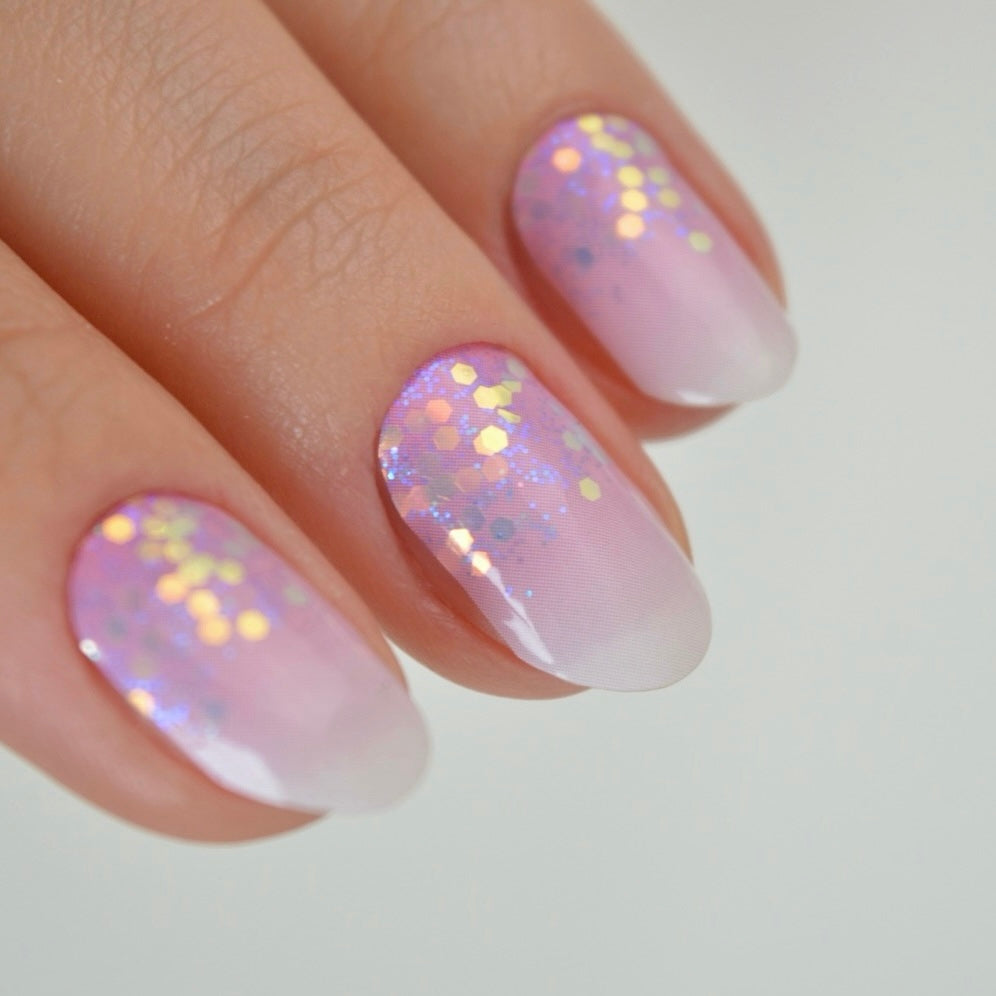 Glamour | Pink Glitter Nail Polish Wrap
