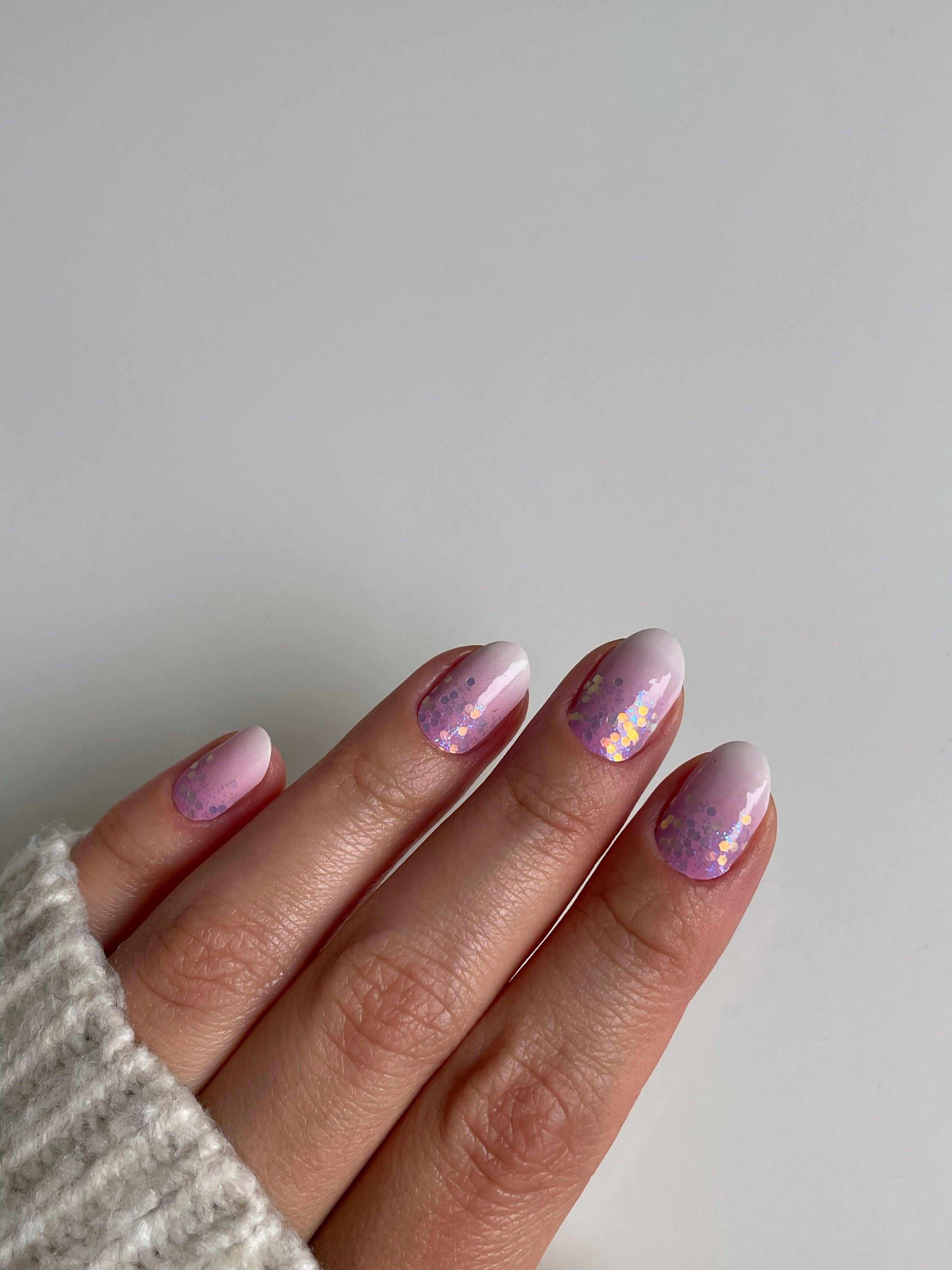 Glamour | Pink Glitter Nail Polish Wrap