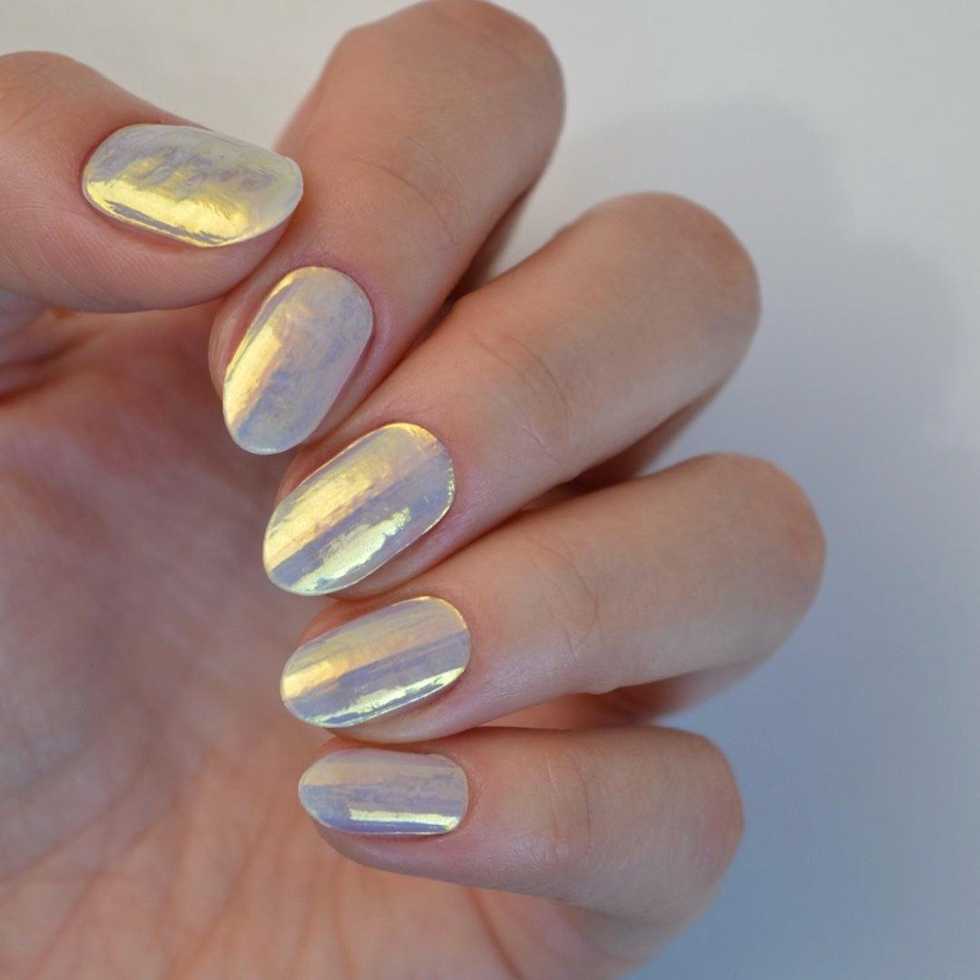 Glass (Blue) | Super Jellies DIY Hard Semi Cured Gel Nail Wraps
