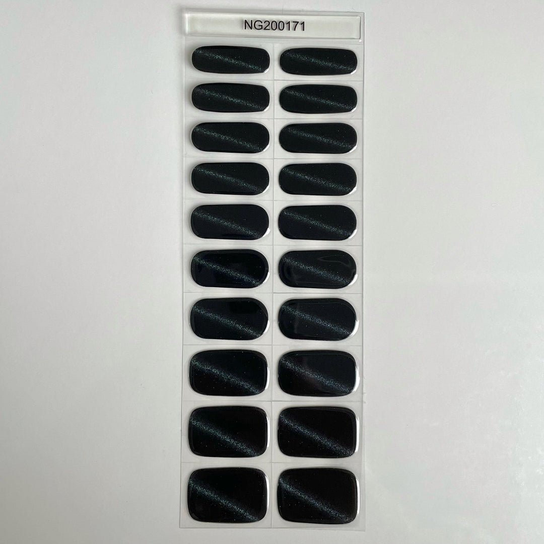 Cat Eye (Midnight) | Super Jellies DIY Hard Semi Cured Gel Nail Wraps