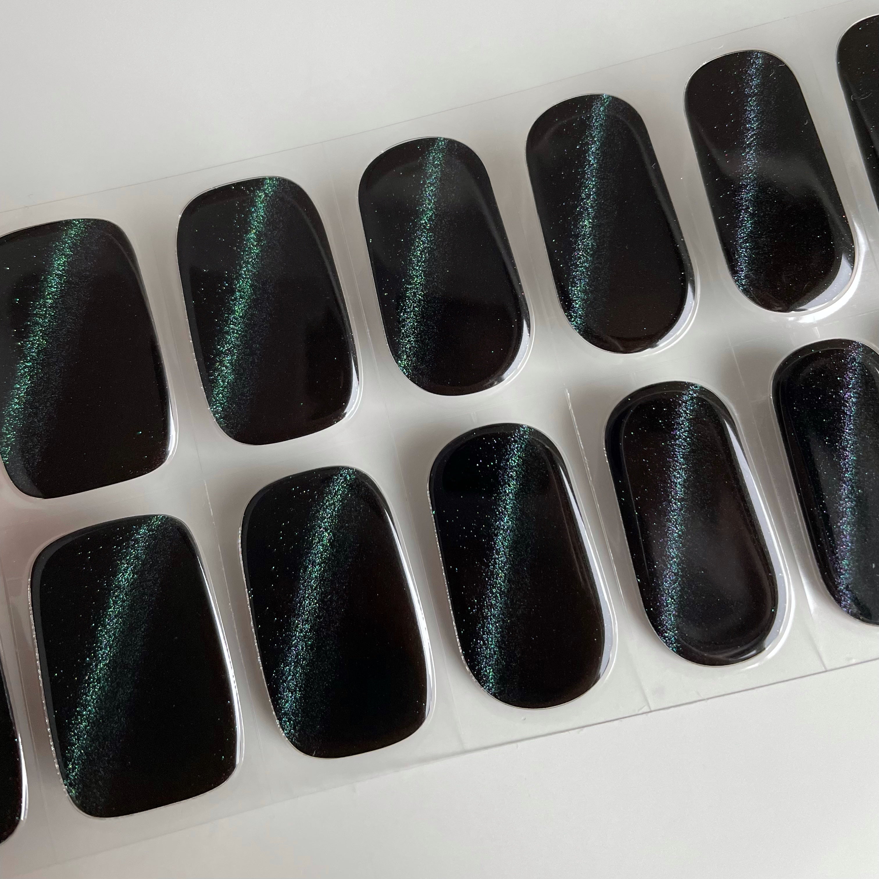 Cat Eye (Midnight) | Super Jellies DIY Semi Cured Gel Nail Wraps