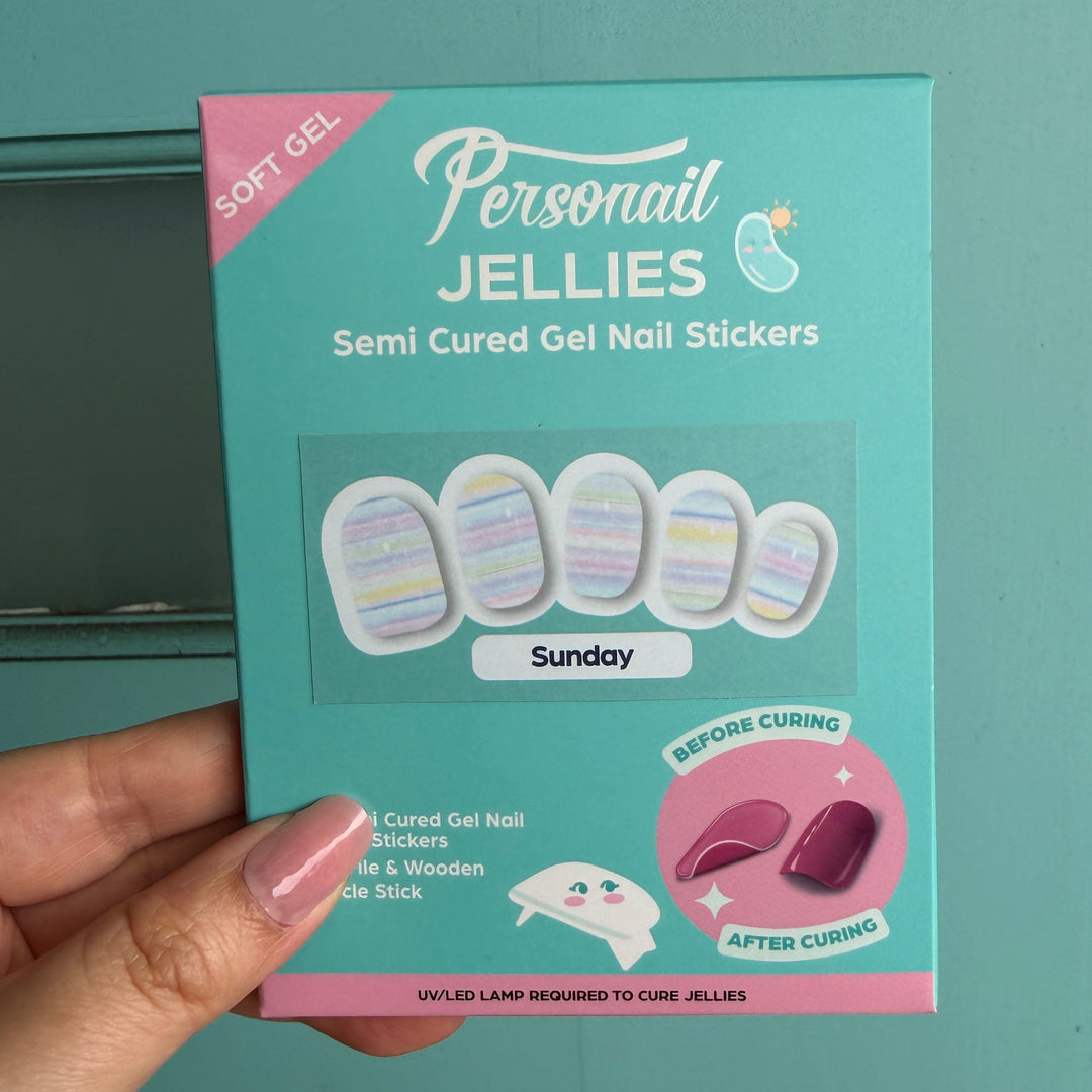 Sunday | Jellies DIY Soft Semi Cured Gel Nail Wraps