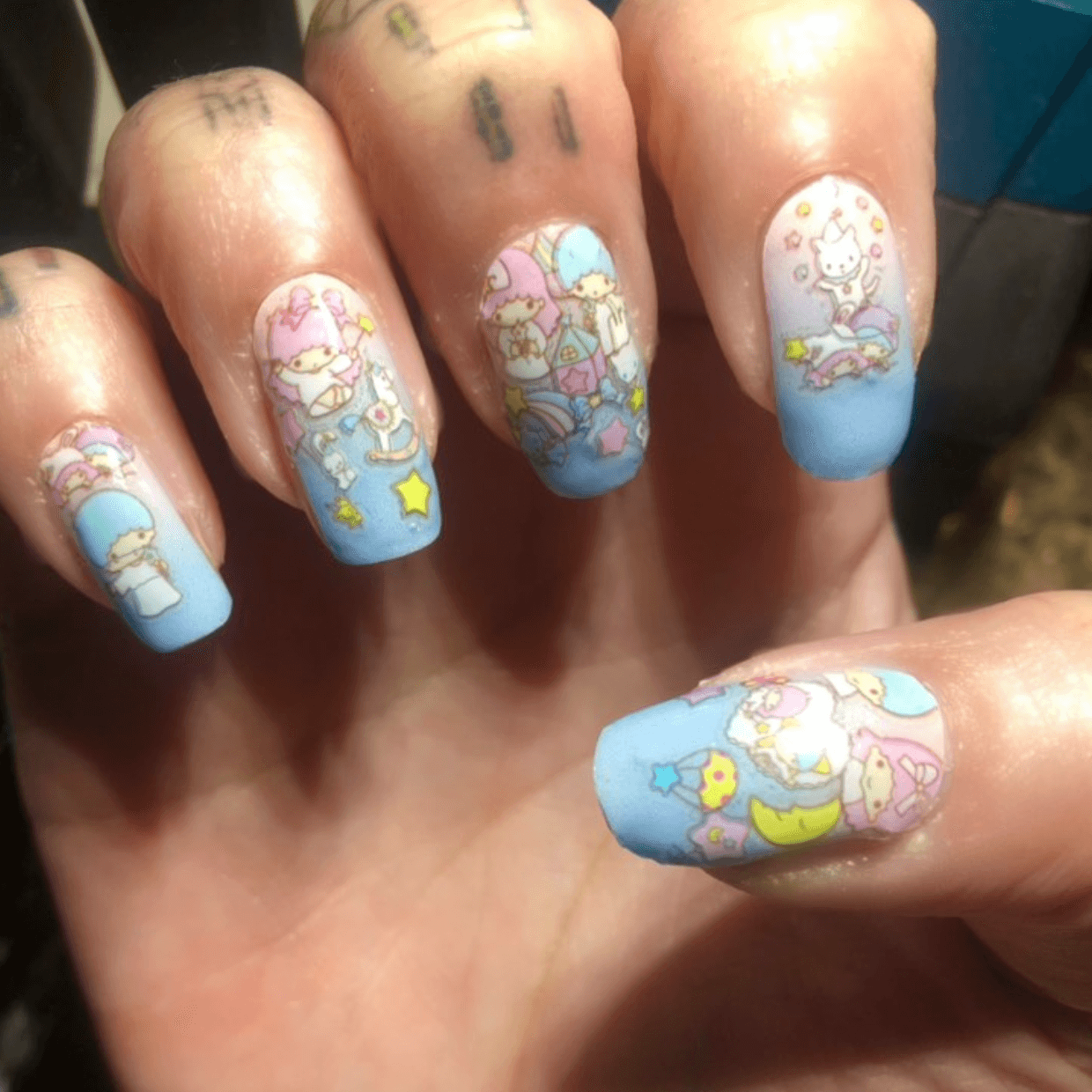 Twin Star PLAY Nail Art Sticker