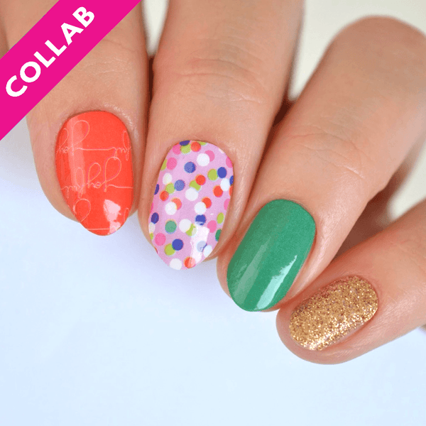 Joyful Xmas | Teggun Ashleigh Collab Nail Polish Wrap