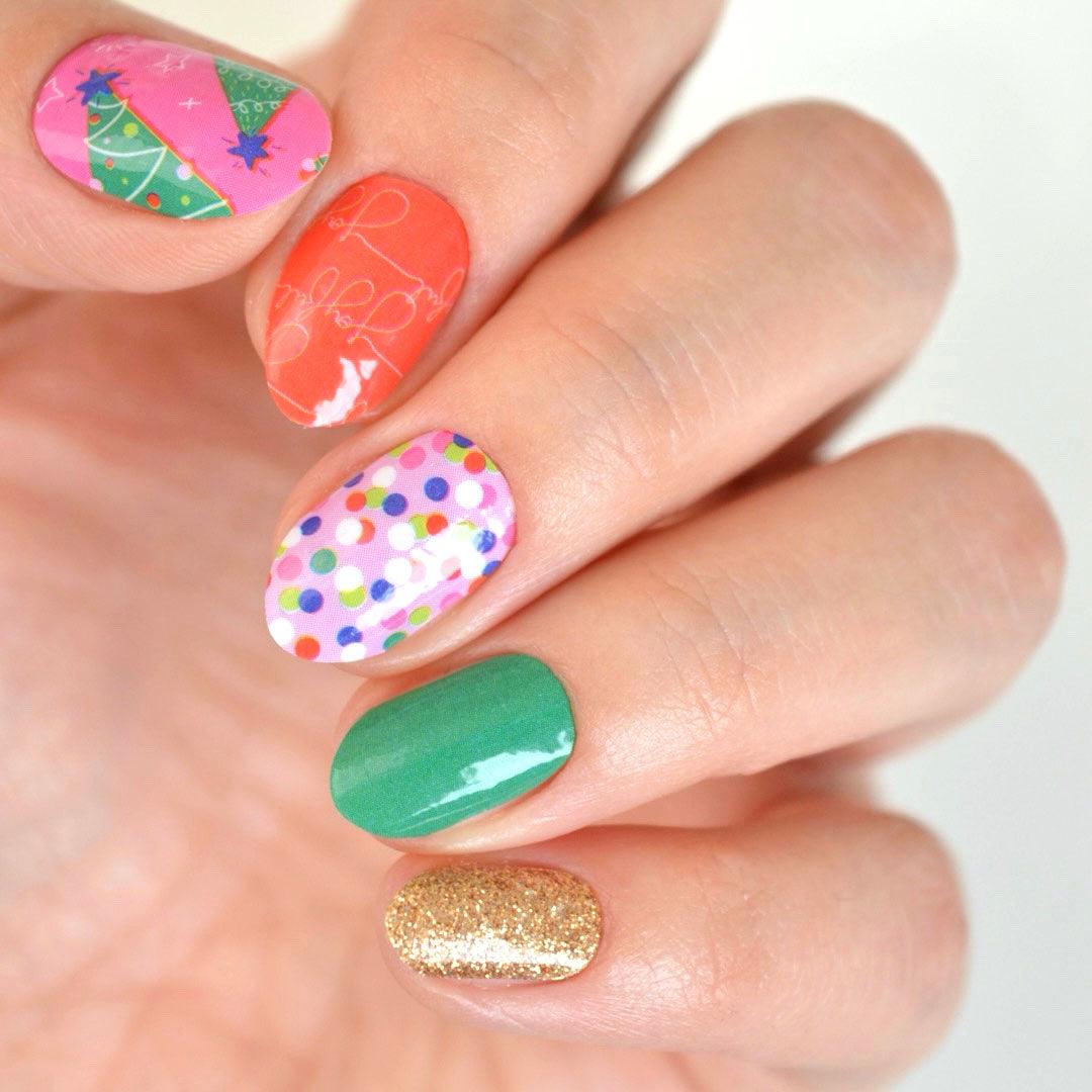 Joyful Xmas | Teggun Ashleigh Collab Nail Polish Wrap