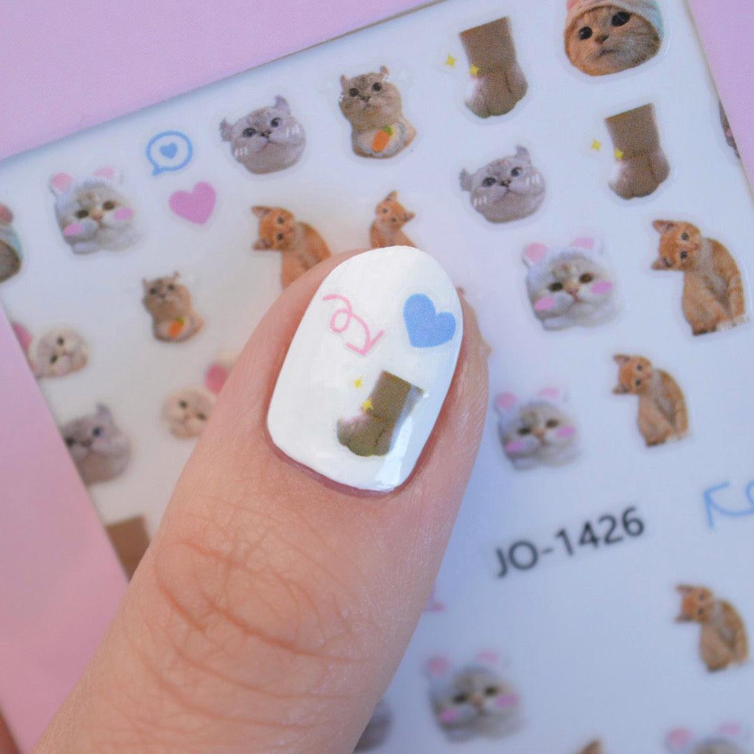 Kitty Cat PLAY Nail Art Sticker