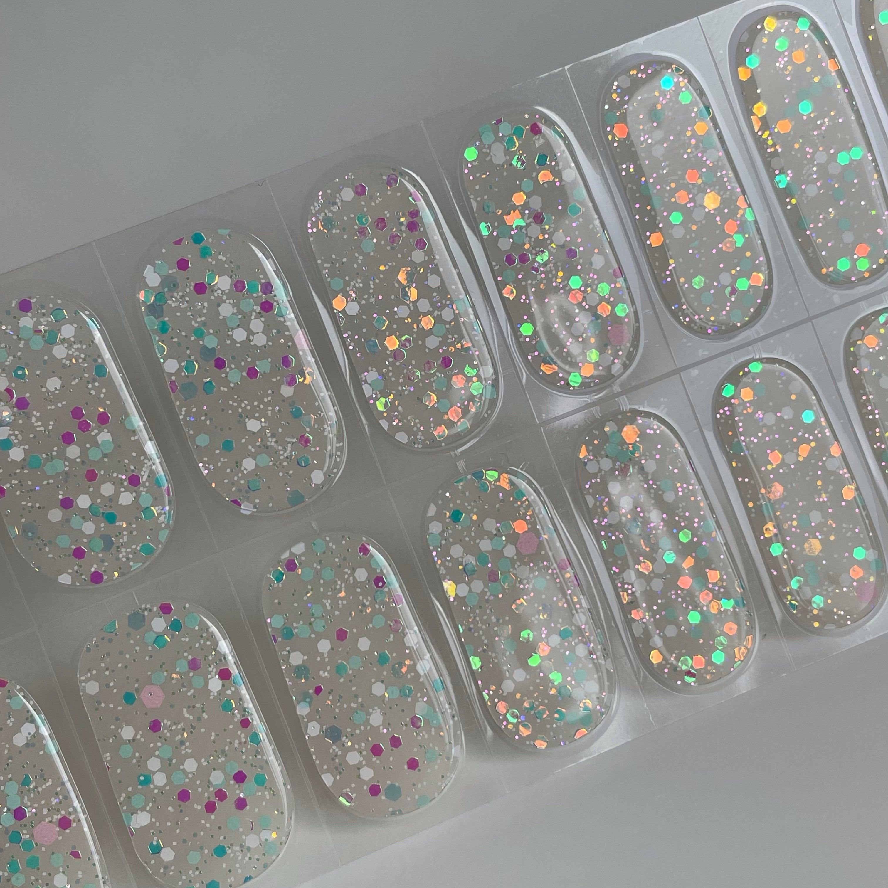Melon (Glow in the dark) | Super Jellies DIY Hard Semi Cured Gel Nail Wraps