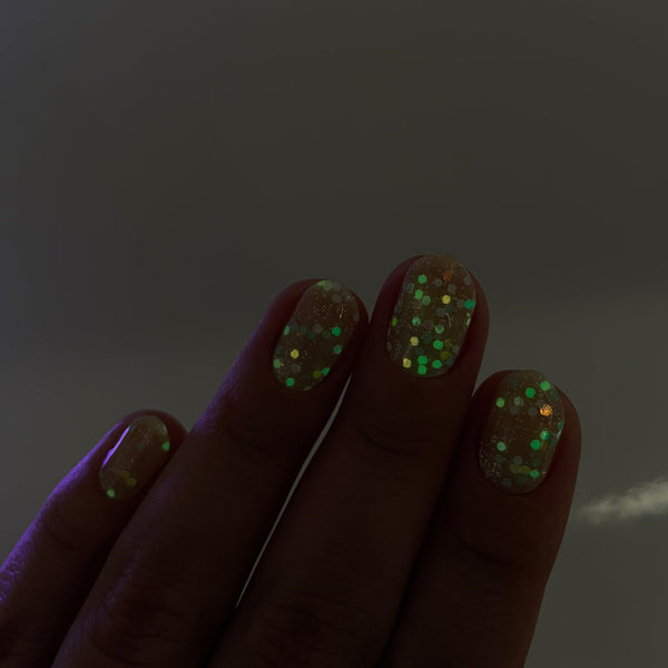 Melon (Glow in the dark) | Super Jellies DIY Hard Semi Cured Gel Nail Wraps