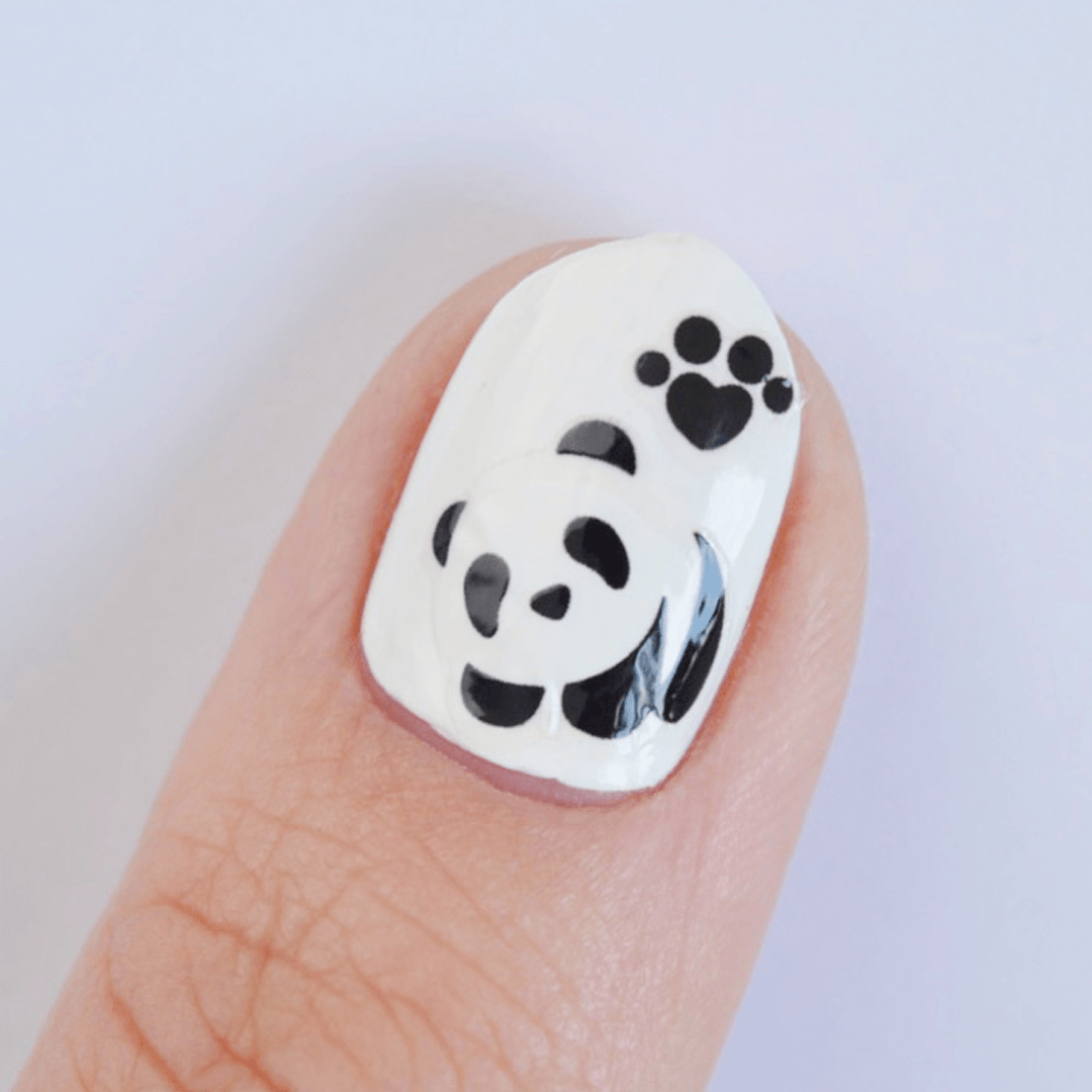 Panda Nail File Panbah Nail Stickers - Adorable Panda-Themed Design for Playful Nails ...