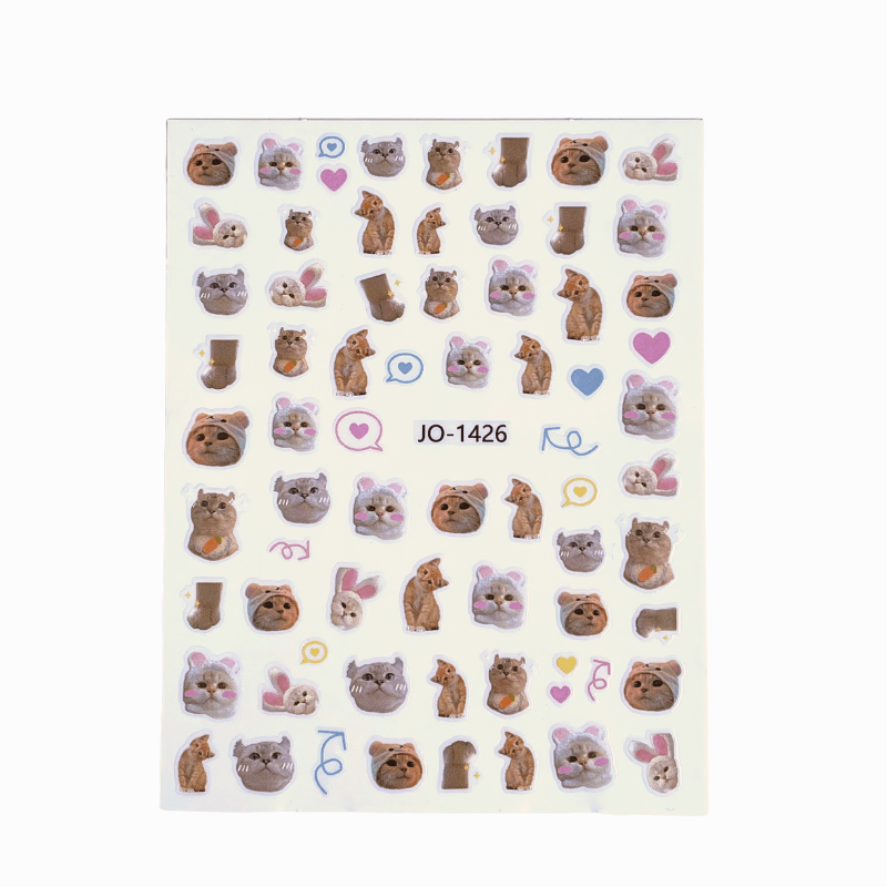 Kitty Cat PLAY Nail Art Sticker