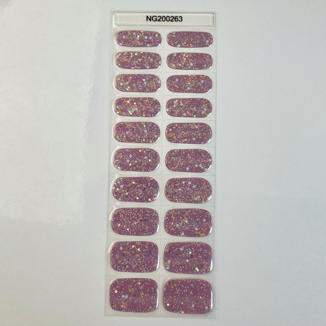 Rhubarb (Glow in the dark) | Super Jellies DIY Hard Semi Cured Gel Nail Wraps