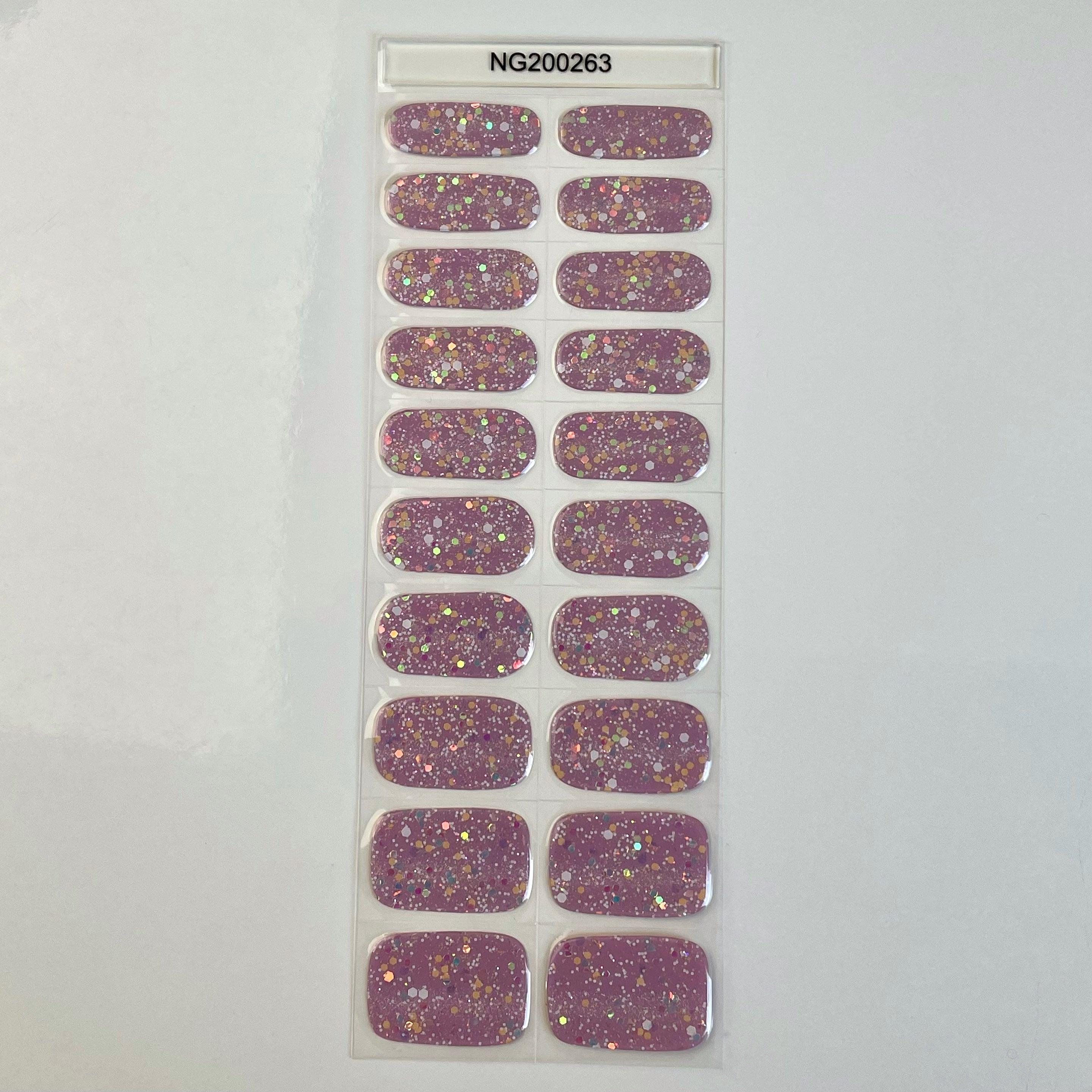 Rhubarb (Glow in the dark) | Super Jellies DIY Hard Semi Cured Gel Nail Wraps