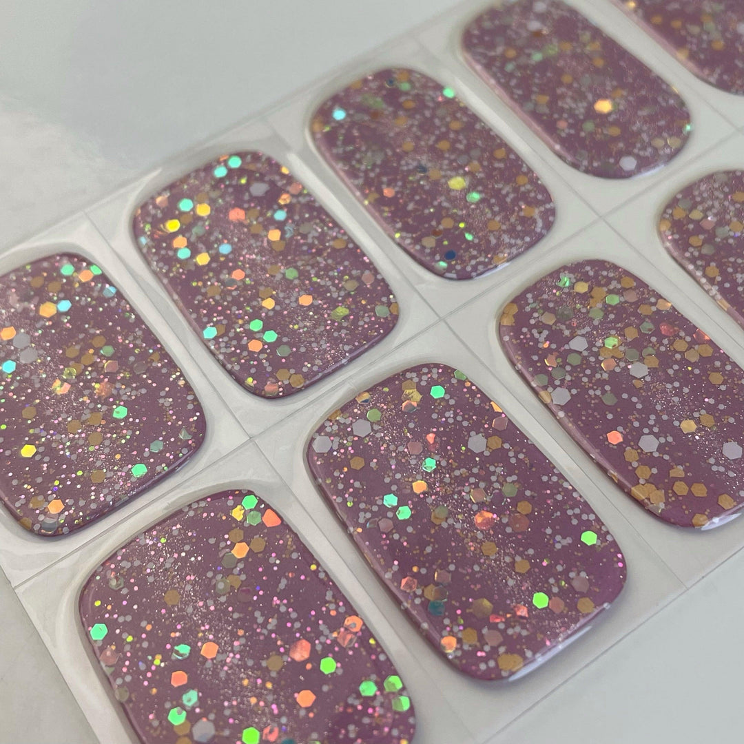 Rhubarb (Glow in the dark) | Super Jellies DIY Hard Semi Cured Gel Nail Wraps
