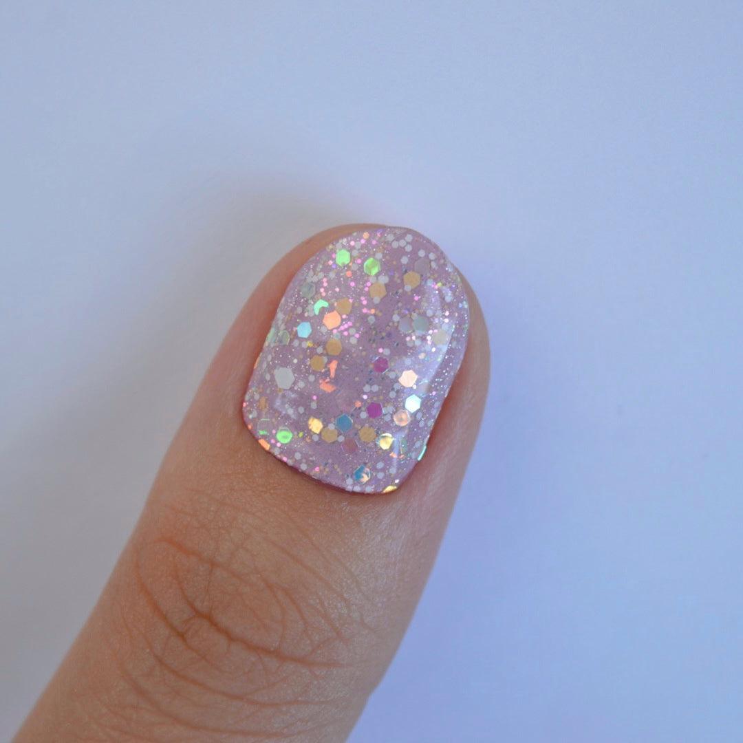 Rhubarb (Glow in the dark) | Super Jellies DIY Hard Semi Cured Gel Nail Wraps