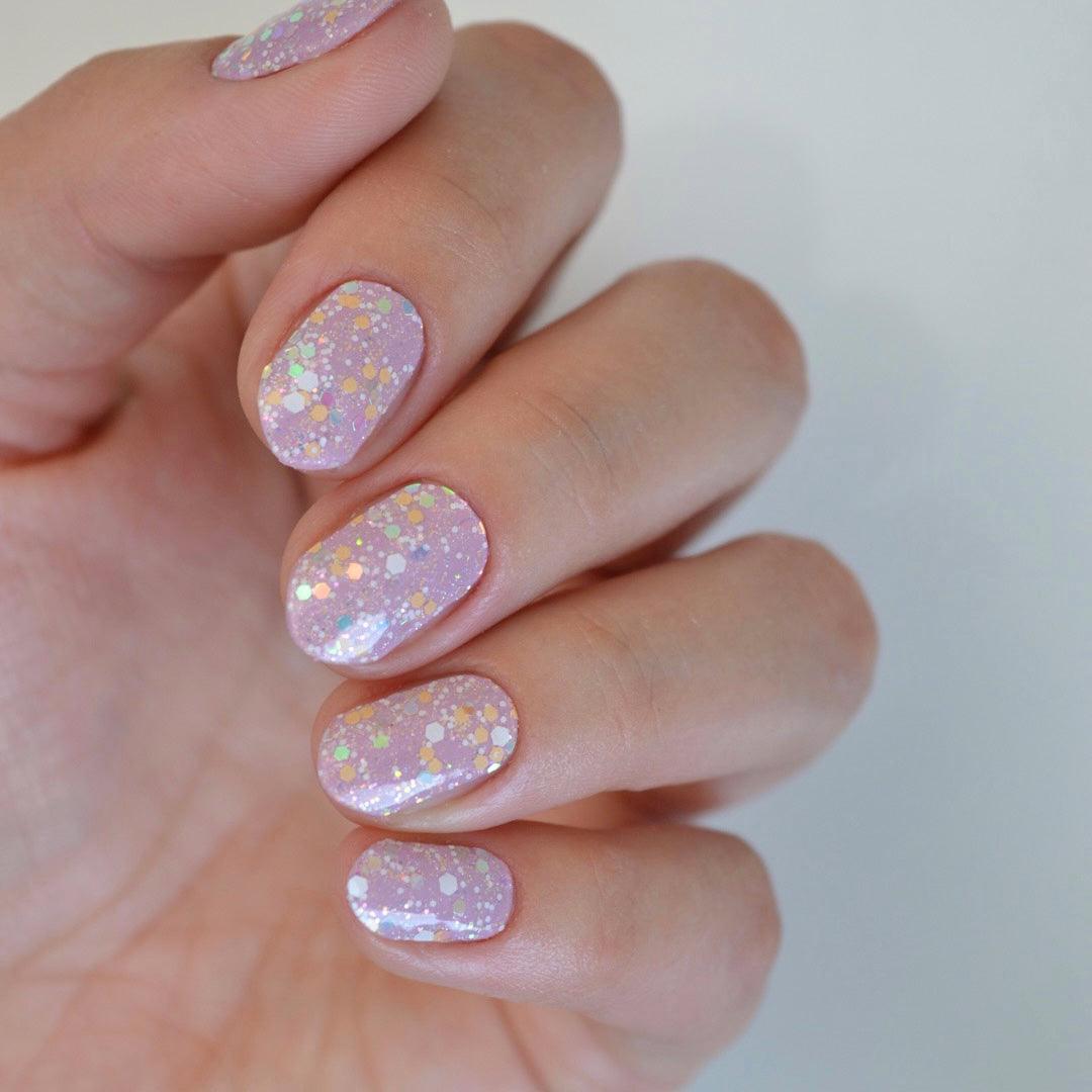 Rhubarb (Glow in the dark) | Super Jellies DIY Hard Semi Cured Gel Nail Wraps