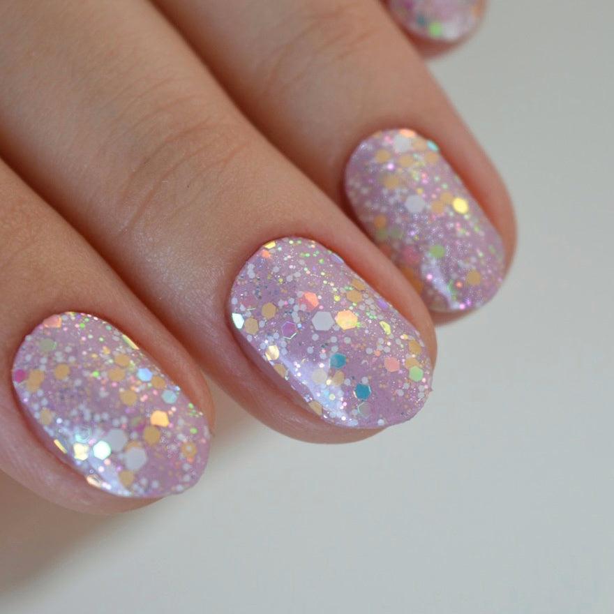 Rhubarb (Glow in the dark) | Super Jellies DIY Hard Semi Cured Gel Nail Wraps