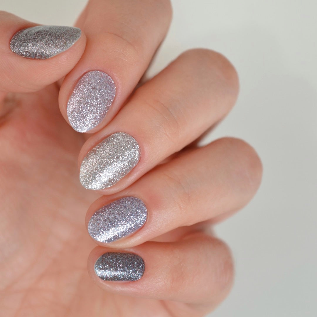Sapphire | Glitter Gradient Nail Polish Wrap