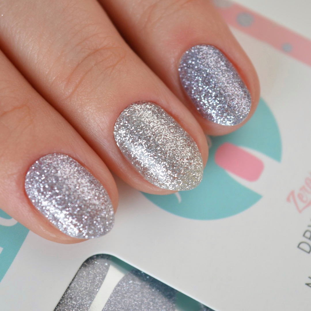 Sapphire | Glitter Gradient Nail Polish Wrap