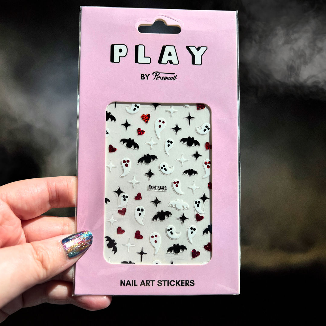 Scary PLAY Nail Art Sticker