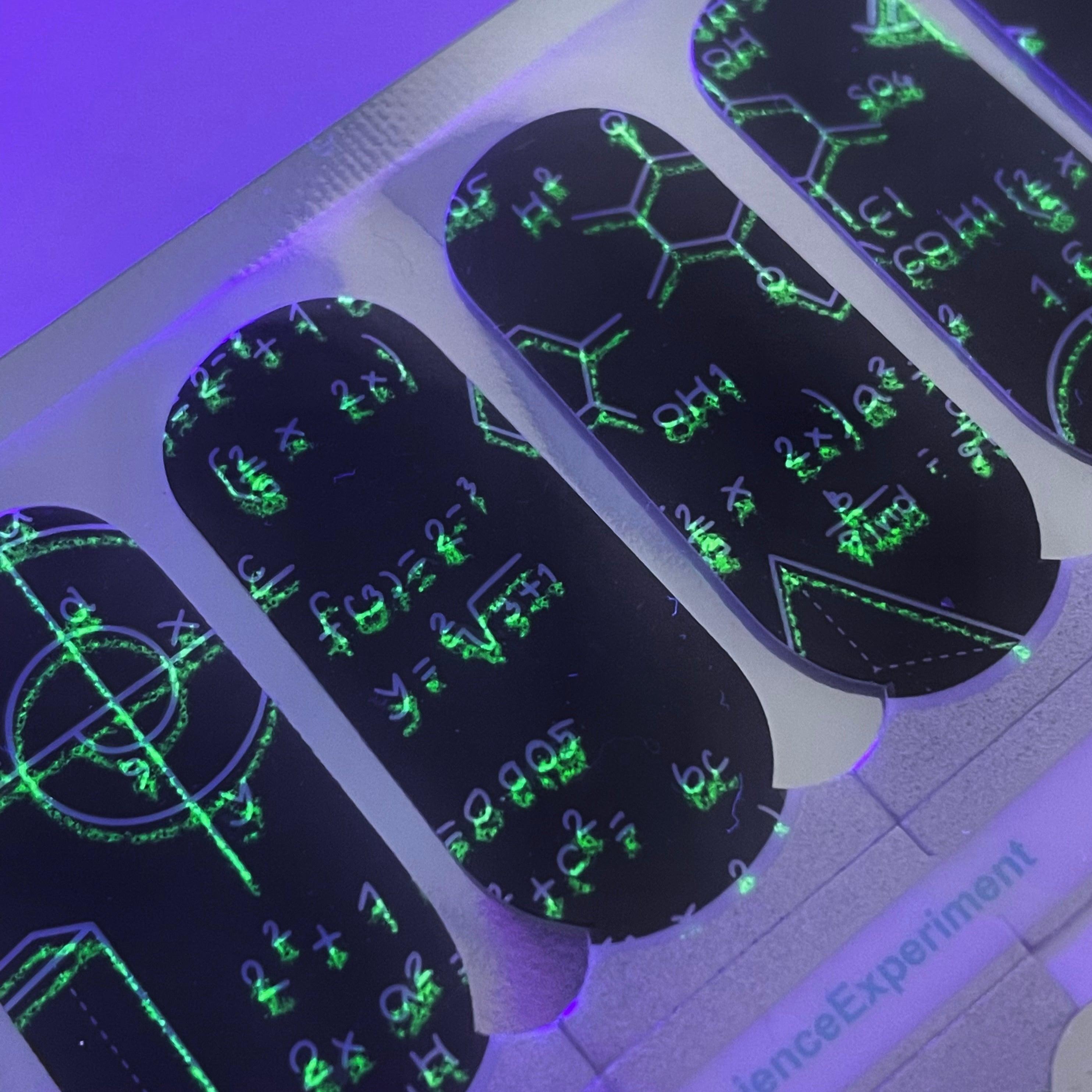 Science Experiment  | Glow in the dark Nail Polish Wrap