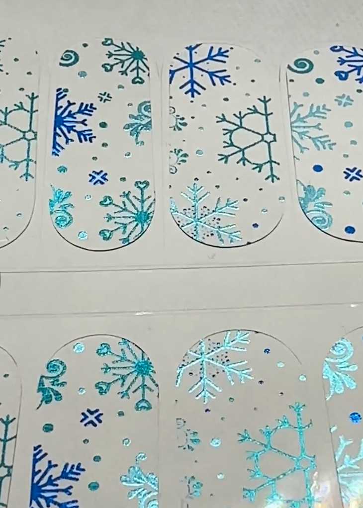 Winter's Here Transparent Jellies DIY Semi Cured Gel Nail Wraps