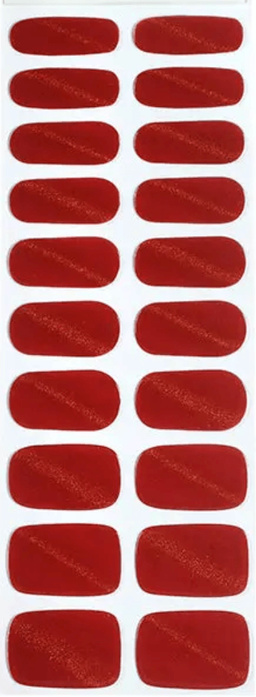 Cat Eye (Red) | Super Jellies DIY Hard Semi Cured Gel Nail Wraps