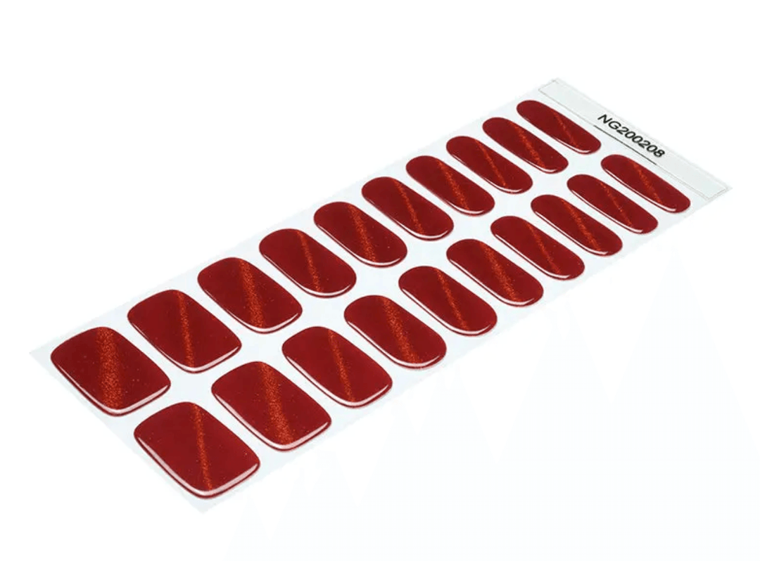 Cat Eye (Red) | Super Jellies DIY Hard Semi Cured Gel Nail Wraps