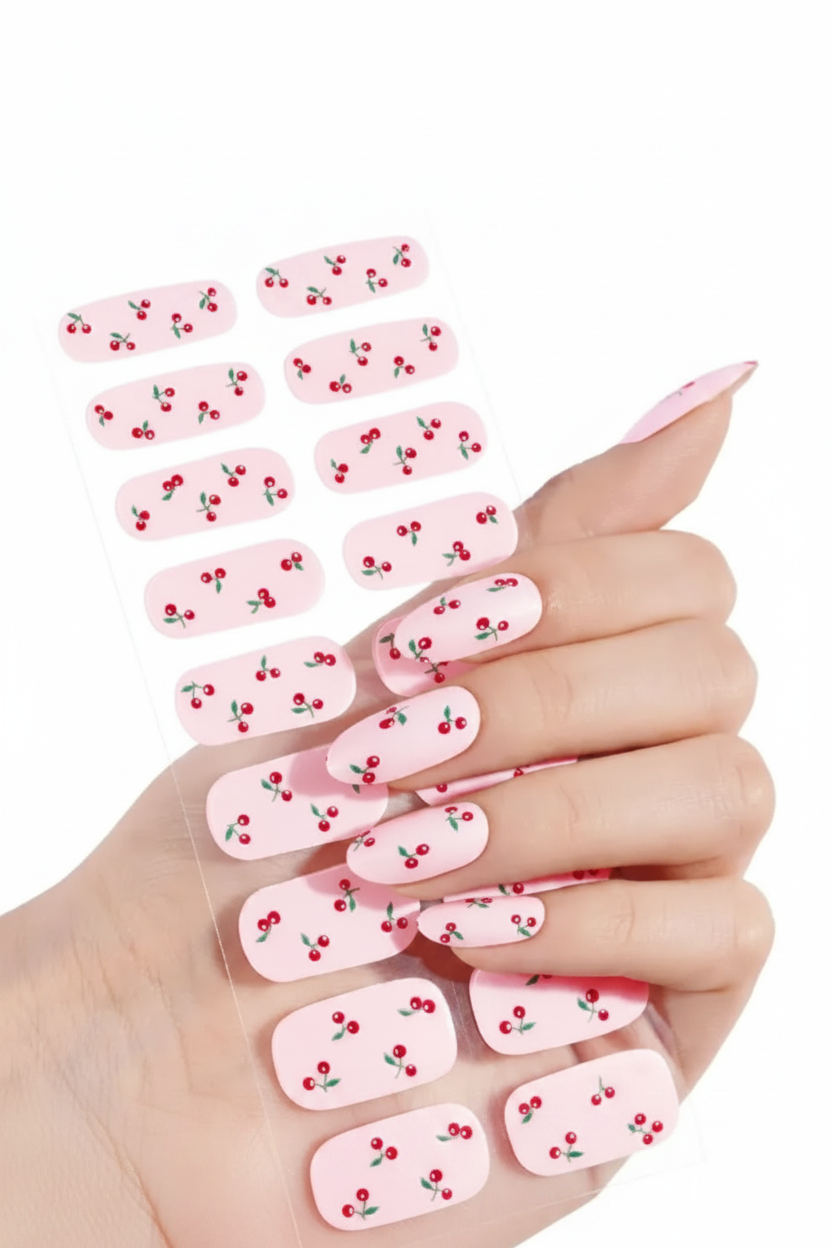 Cherry Ripe | Super Jellies DIY Hard Semi Cured Gel Nail Wraps