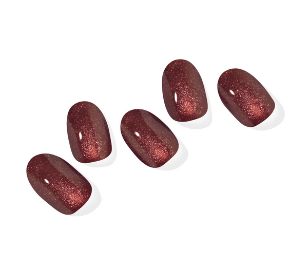 Cat Eye Brown | Super Jellies DIY Hard Semi Cured Gel Nail Wraps