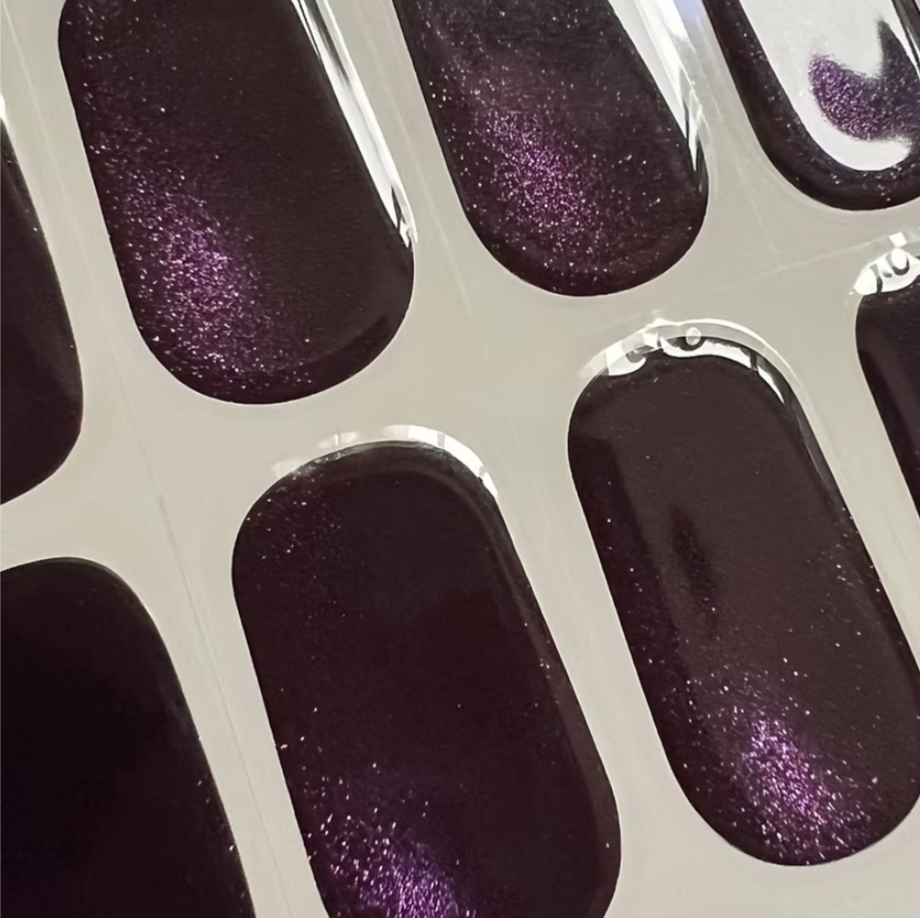 Cat Eye Purple | Super Jellies DIY Hard Semi Cured Gel Nail Wraps