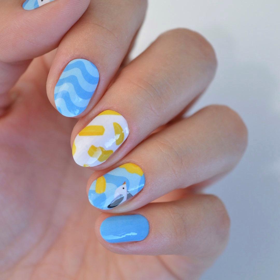 Seagulls Aussie Summer Nail Wrap Collab