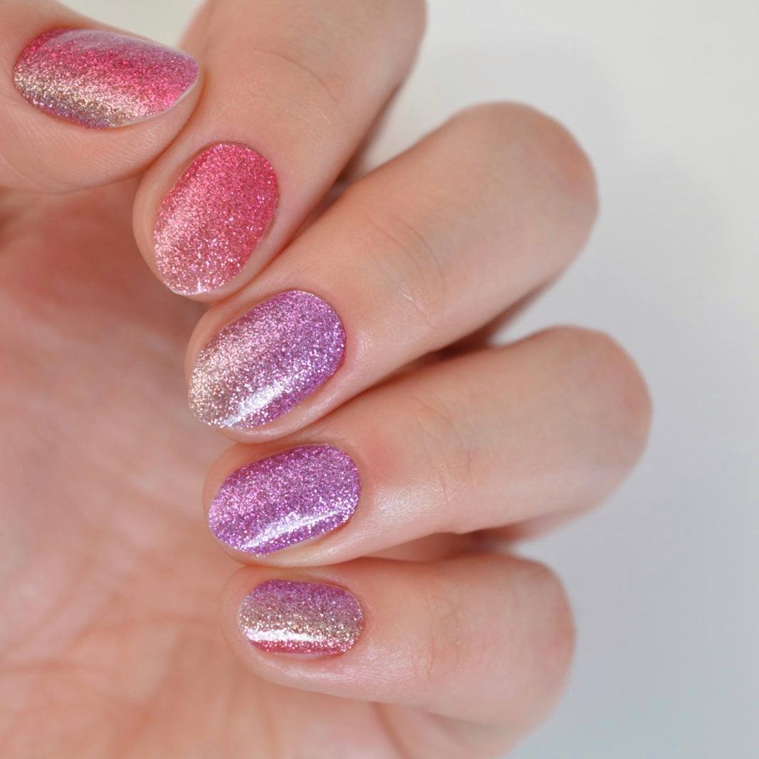 Serena | Glitter Gradient Nail Polish Wrap