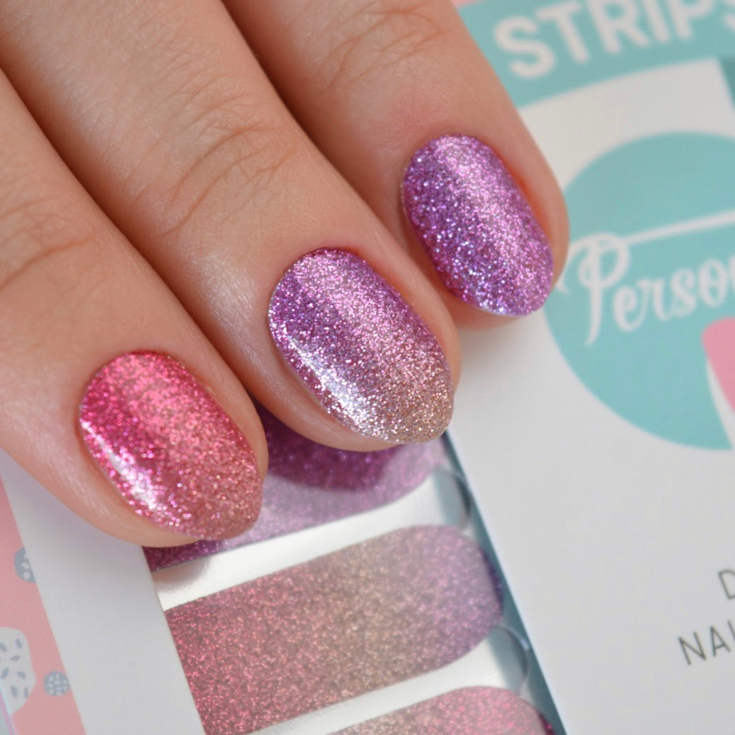Serena | Glitter Gradient Nail Polish Wrap