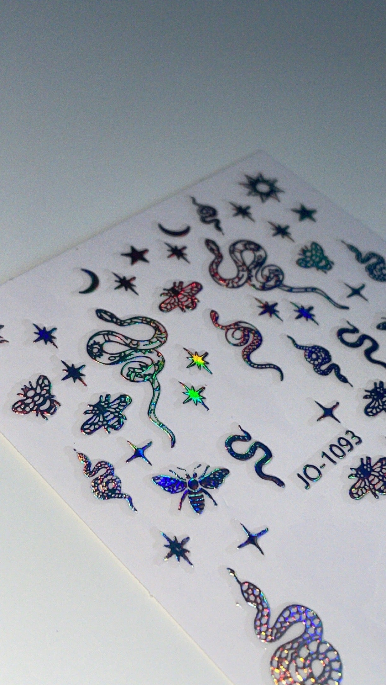 Silver Serpent PLAY Nail Art Sticker