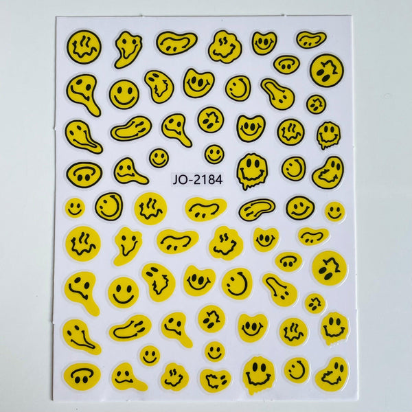 Smiley PLAY Nail Art Sticker