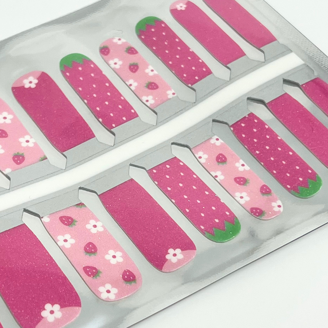 KIDS Strawberry Milk  | Nail Polish Wraps
