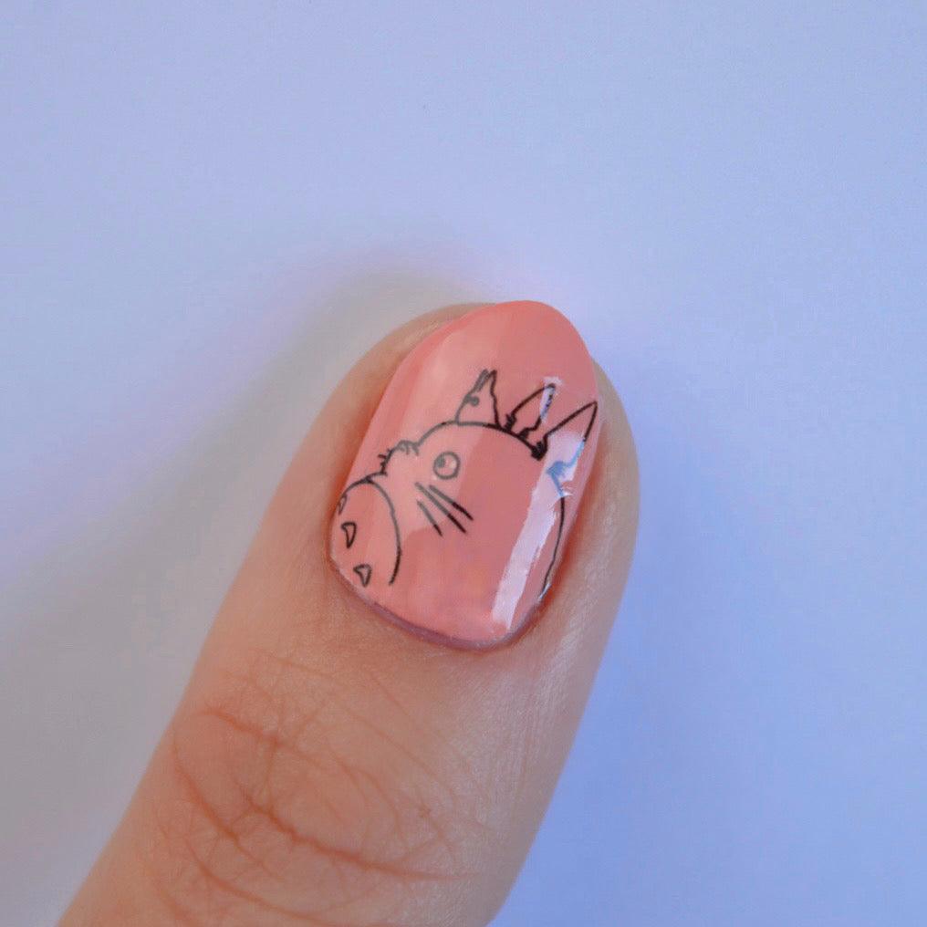 Totoro and Kiki PLAY Nail Art Sticker