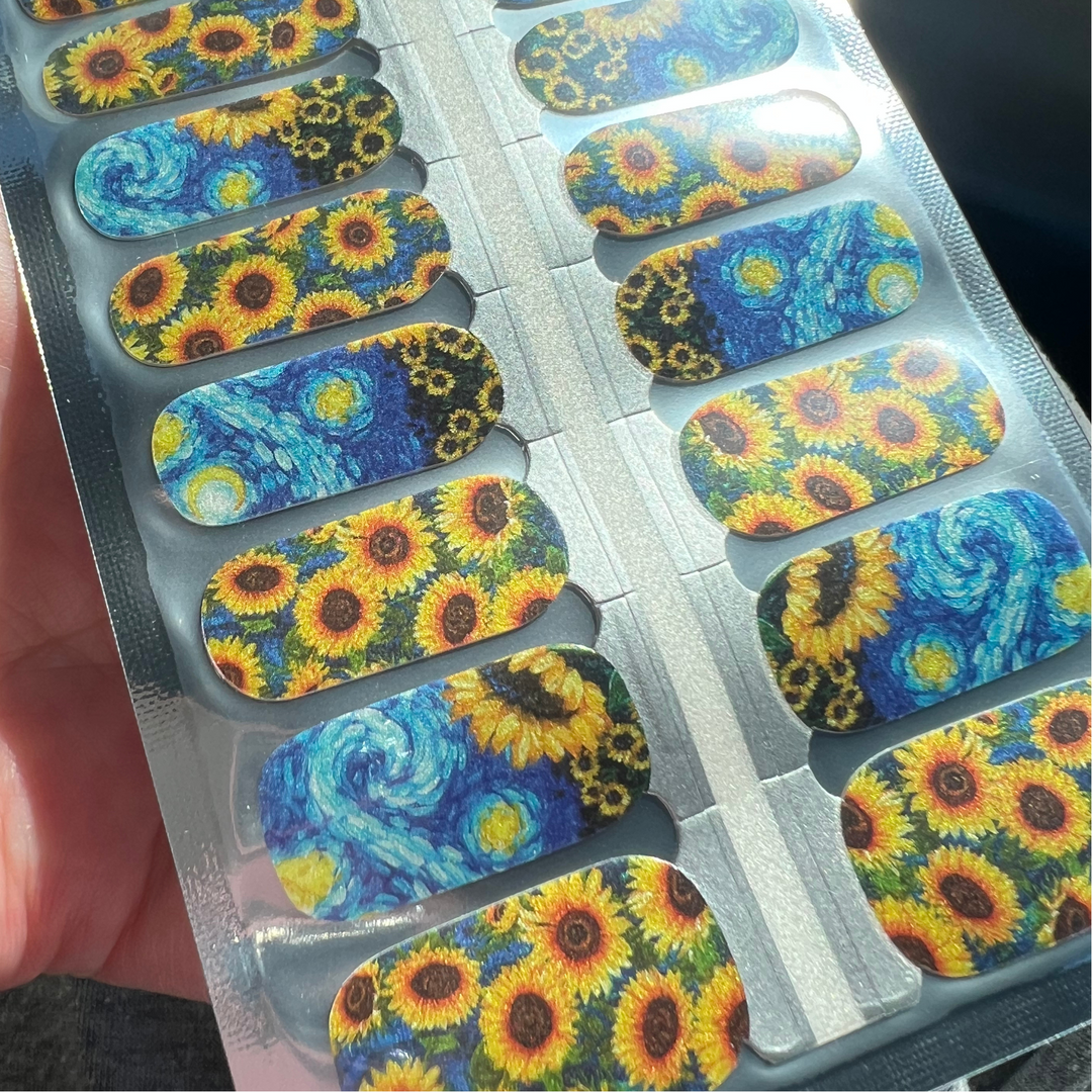 Vincent's Sunflowers  | Nail Polish Wraps