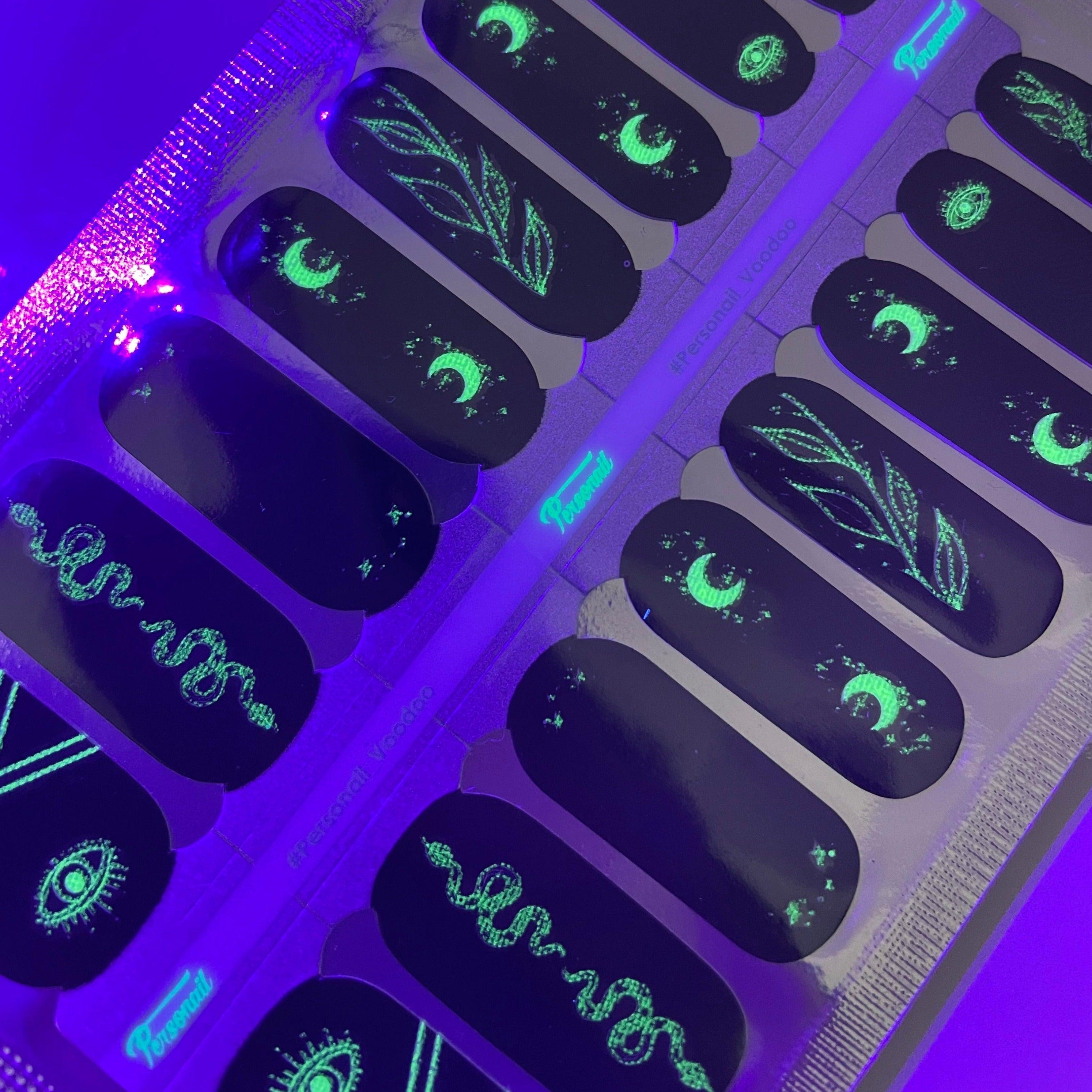 VooDoo  | Halloween Glow in the dark Nail Polish Wrap