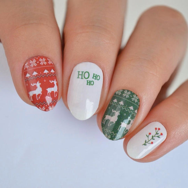 Winter Warmer | Christmas Nail Polish Wrap