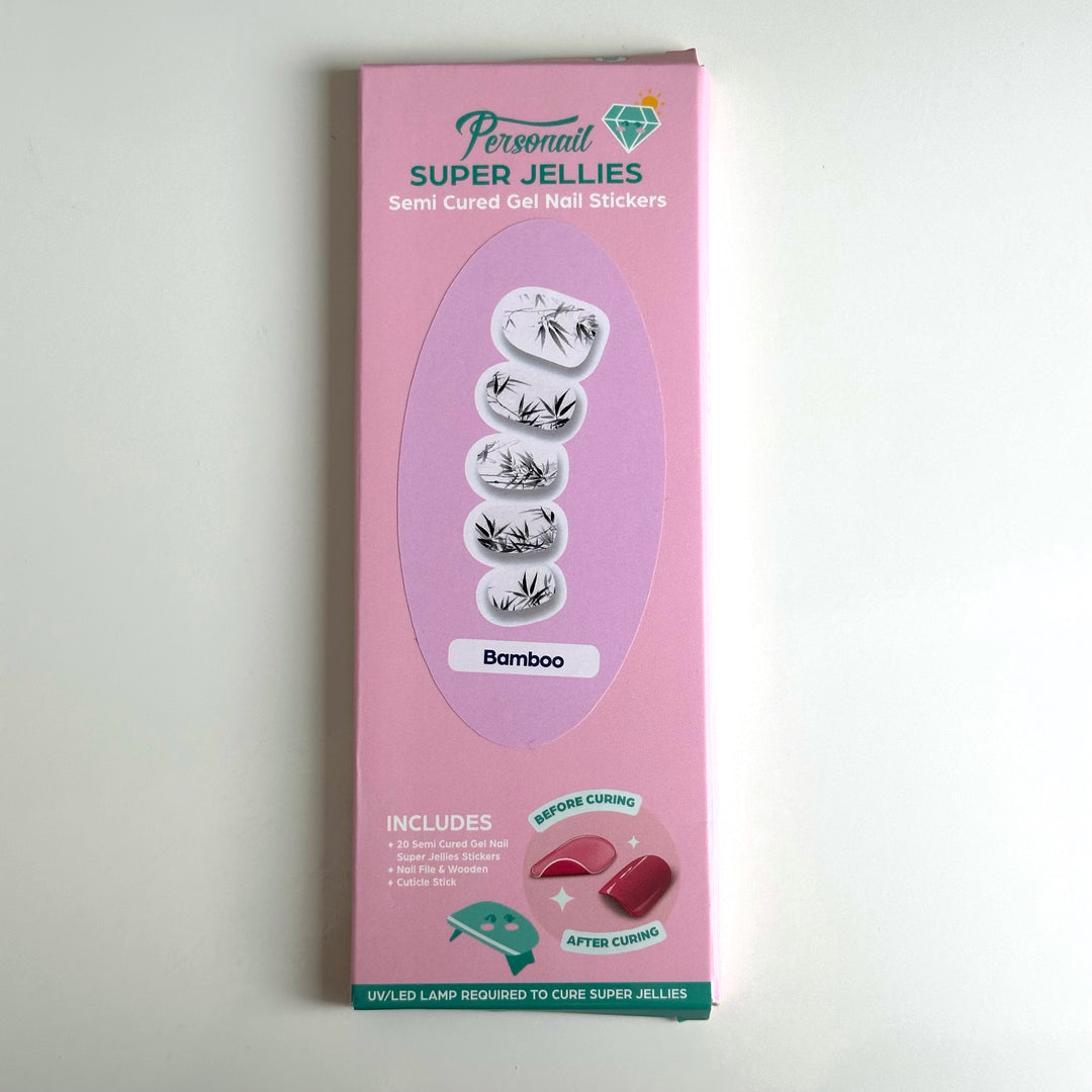 Bamboo | Super Jellies DIY Hard Semi Cured Gel Nail Wraps