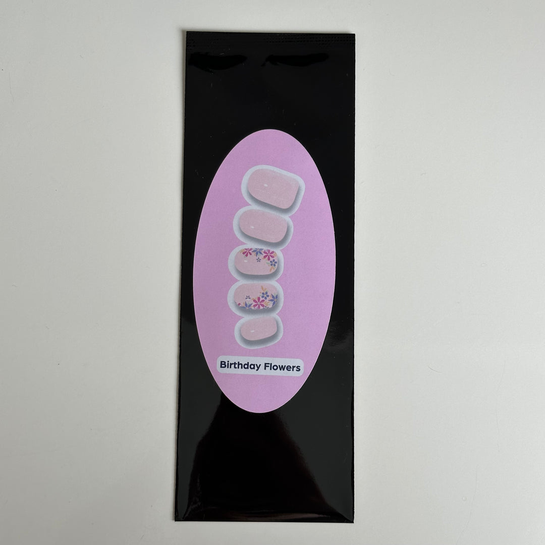 Birthday Flowers | Super Jellies DIY Hard Semi Cured Gel Nail Wraps