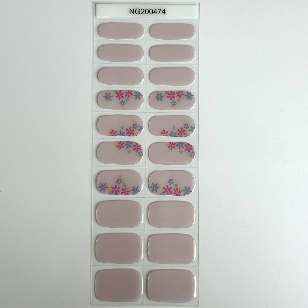 Birthday Flowers | Super Jellies DIY Hard Semi Cured Gel Nail Wraps